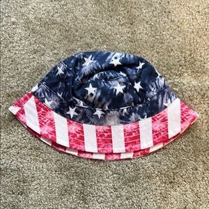 Child’s Sun hat, red, white, and blue the children’s place brand